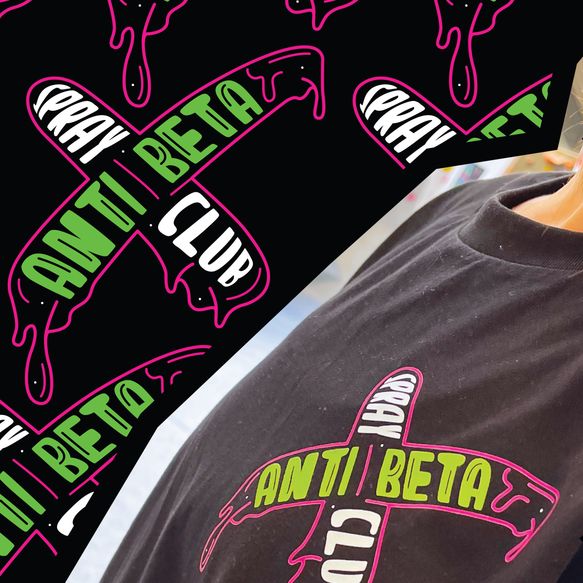 anti beta spray club t-shirt