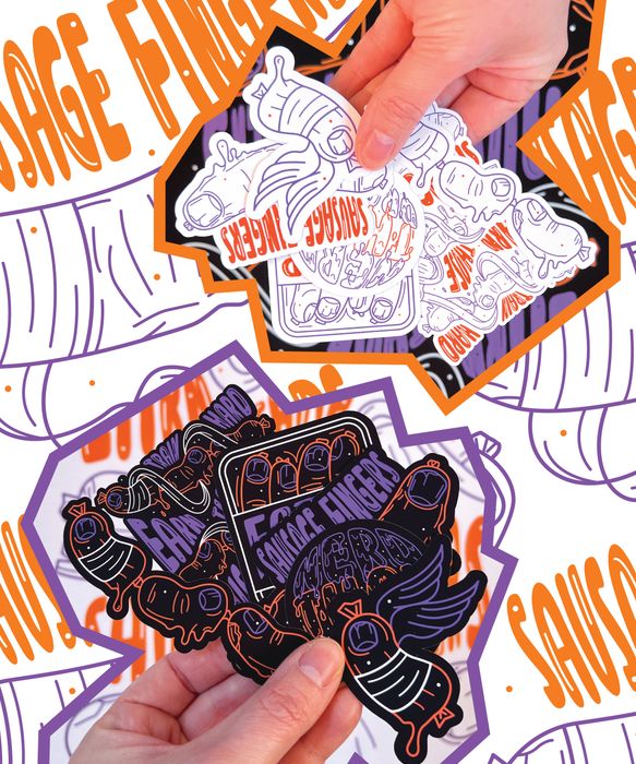 Sausage Fingers Stickers